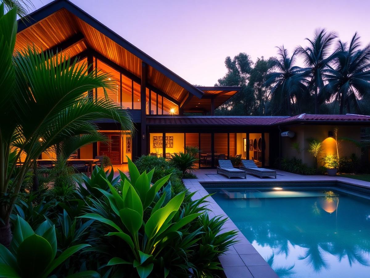 Render de la vivienda Nativa de 80 m²
